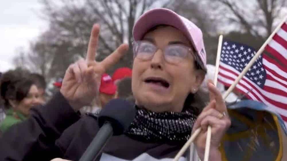 Trump supporters at a trump rally