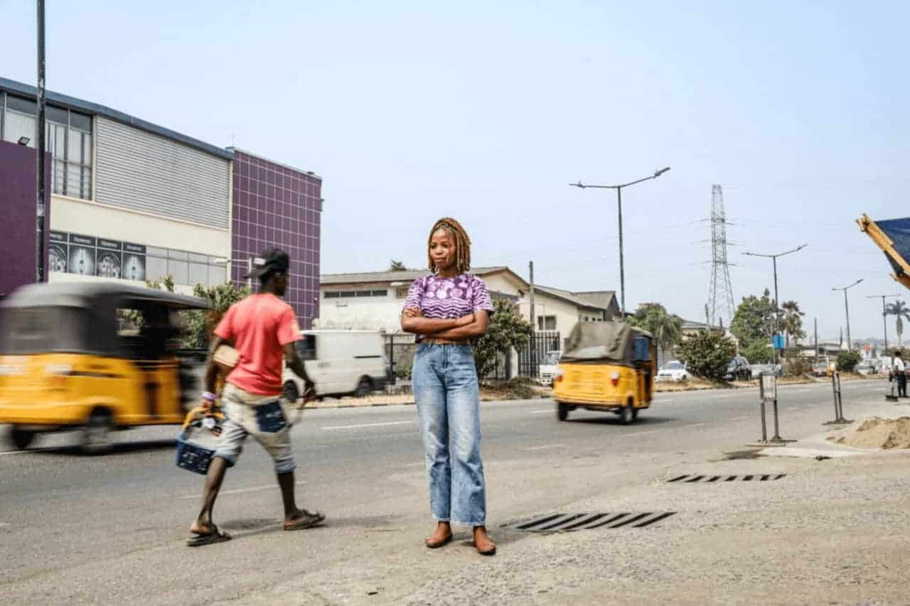 Photo of people on a city street