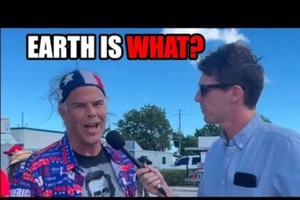 MAGA interview about the earth being flat