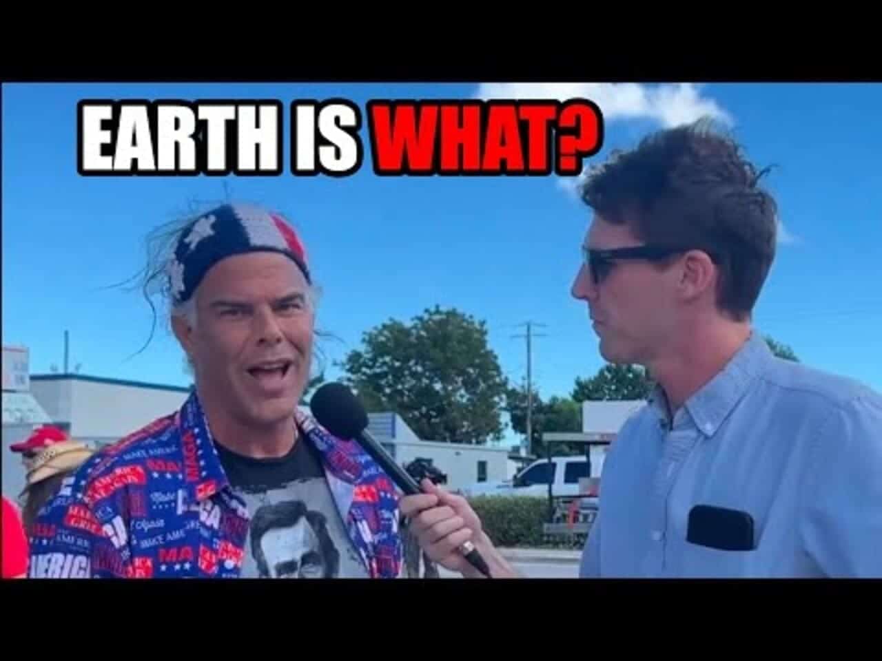 Maga interview about the earth being flat