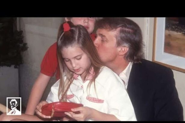 Donald trump with ivanka as a young girl sitting on his lap
