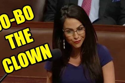 Lauren Boebert on the house floor