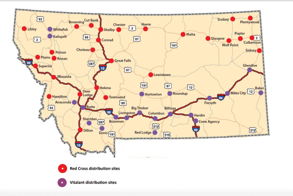 img 5297 Montana emergency blood drive-thru service: (map of facilities with blood banks created by the montana trauma committee and posted at the state department of public health and human services site. )