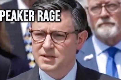 Mike Johnson looking worried