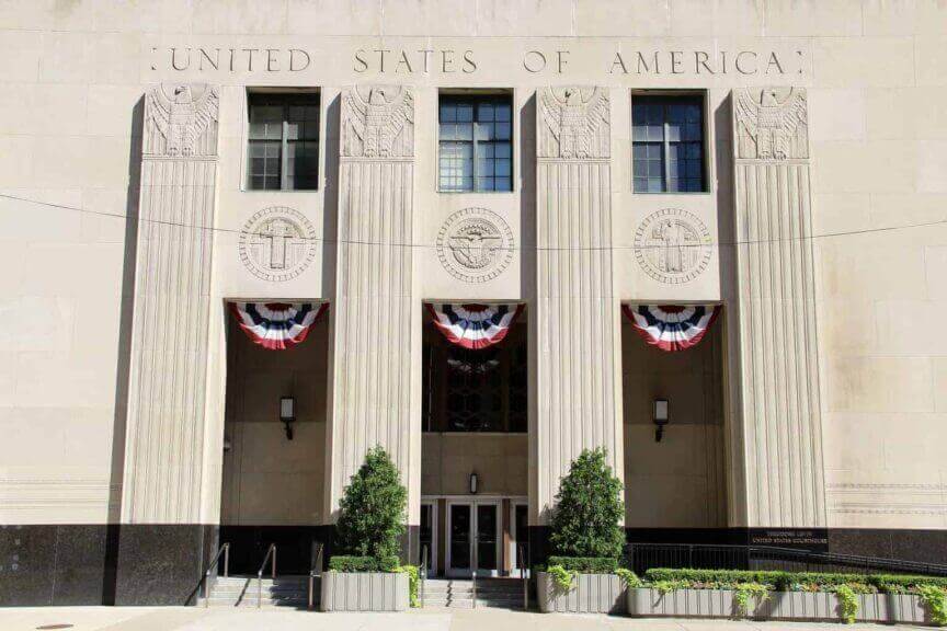 Theodore levin courthouse in detroit, michigan