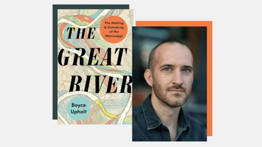 The great river book with a photo of the author.