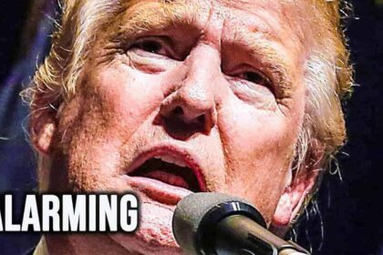 Donald Trump appears sweaty and confused