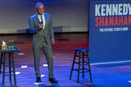 Robert Kennedy, Jr. on stage at a Nashville auditorium