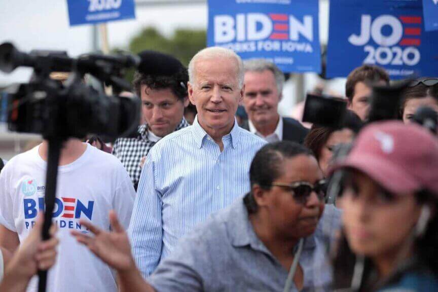 Joe Biden on the campaign trail in 2020