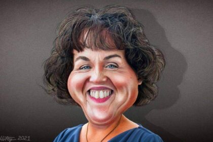 Katie Porter caricature