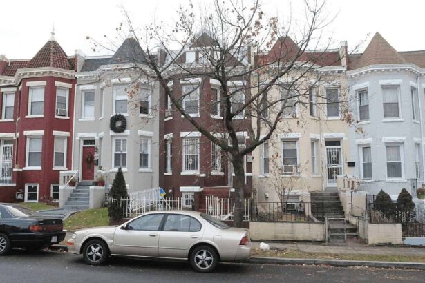 Row homes in petworth, washington d. C.
