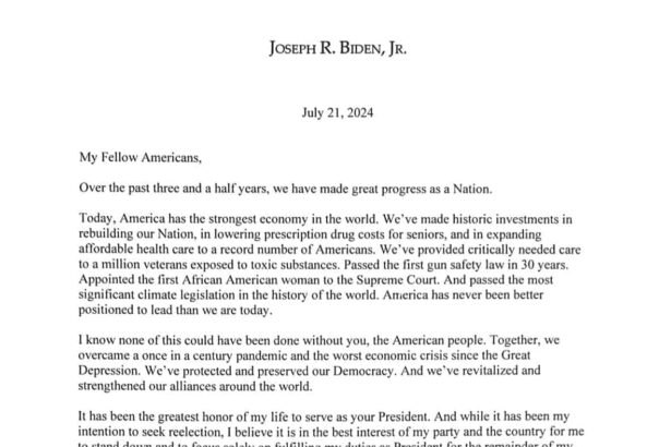 Biden letter