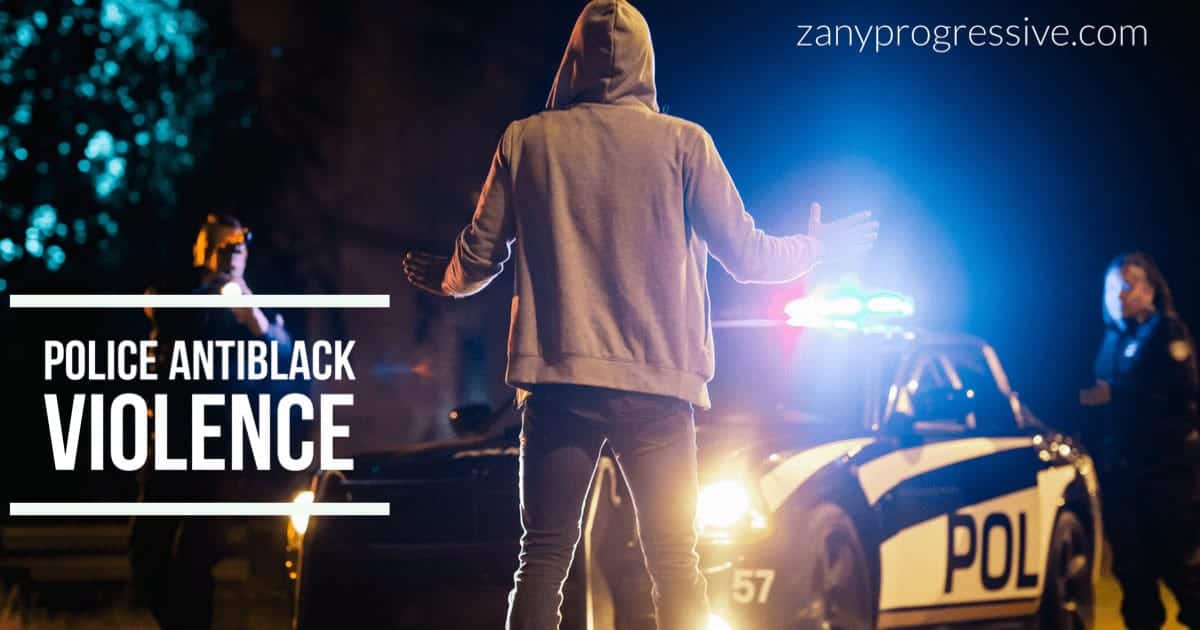 Police antiblack violence graphic