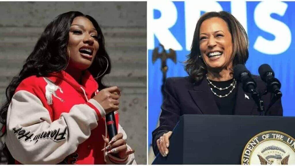 Megan Thee Stallion and Kamala Harris
