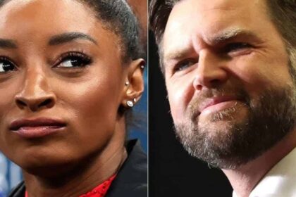 Simone Biles and JD Vance