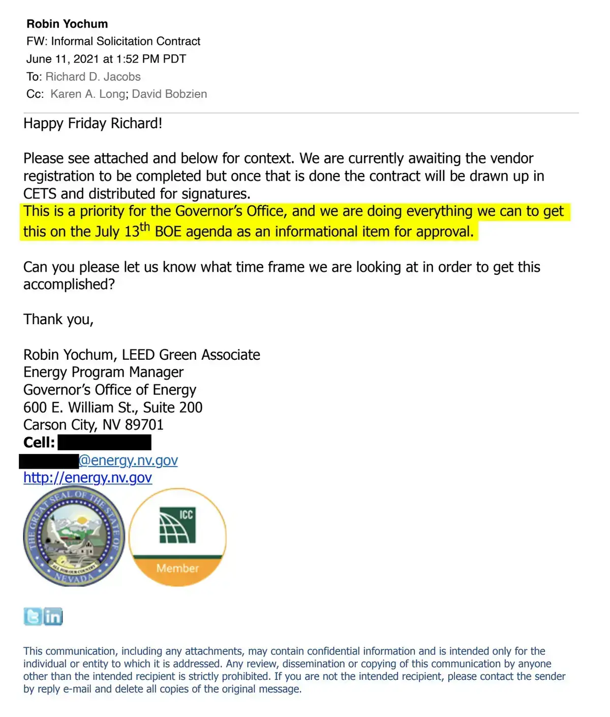 Nzero email obtained by propublica