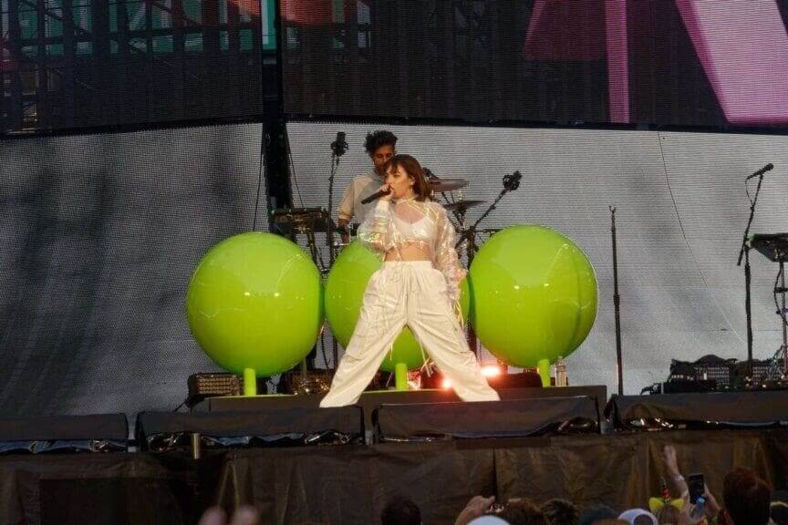 Charlie XCX on stage
