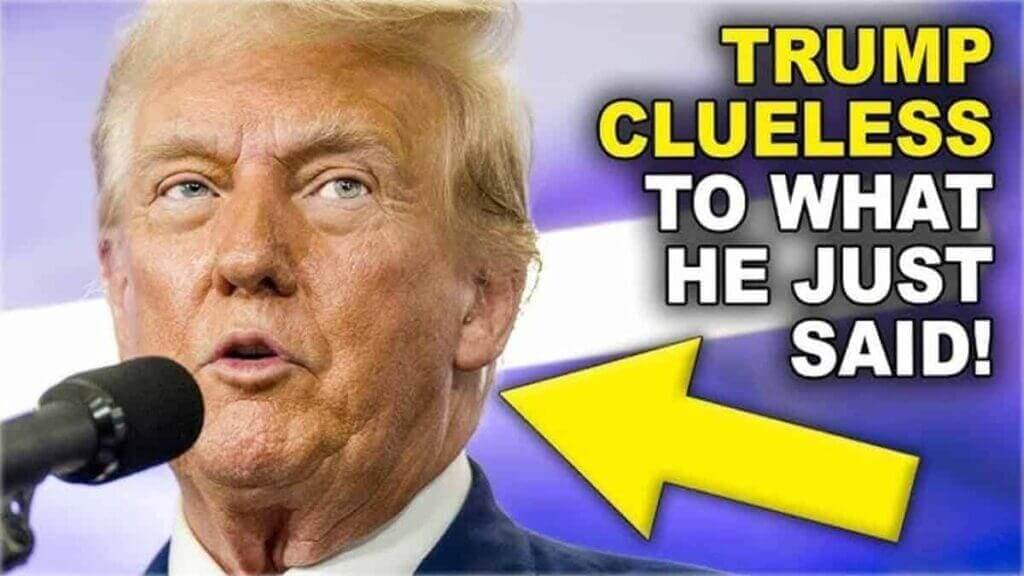 Closeup of Donald Trump’s face