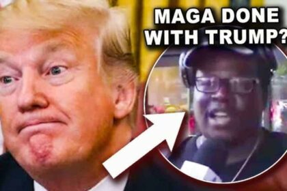 Donald Trump looking scared or worried