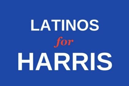 Latinos for Harris graphic