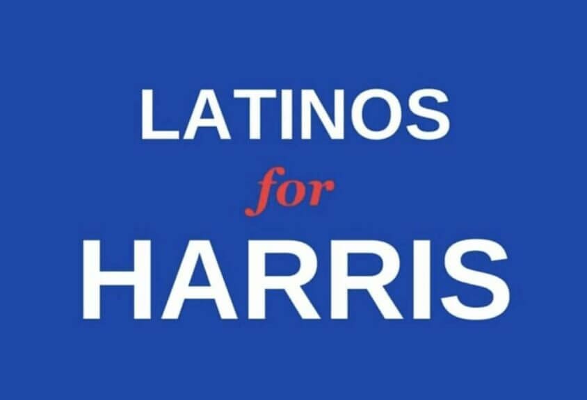 Latinos for Harris graphic