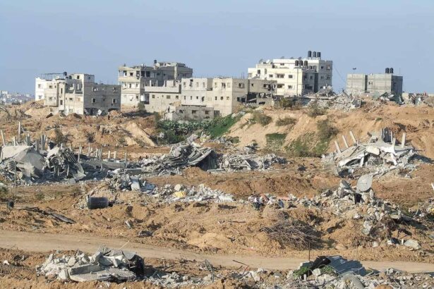 Destruction of homes in gaza