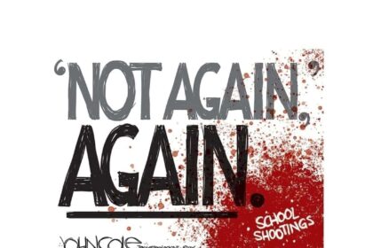 John Cole artwork about school shootings occurring too often