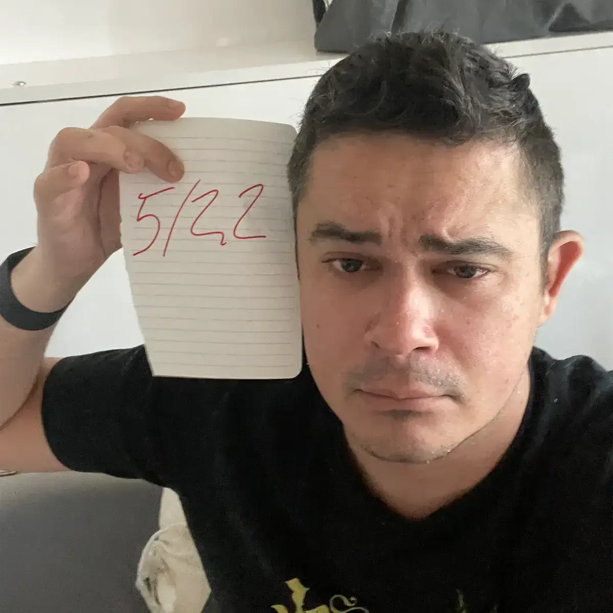 Mental health care needed: Ravi took a selfie on May 22, 2023, to mark the first day of his new sobriety.