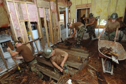 Cleaning up after Hurricane Katrina