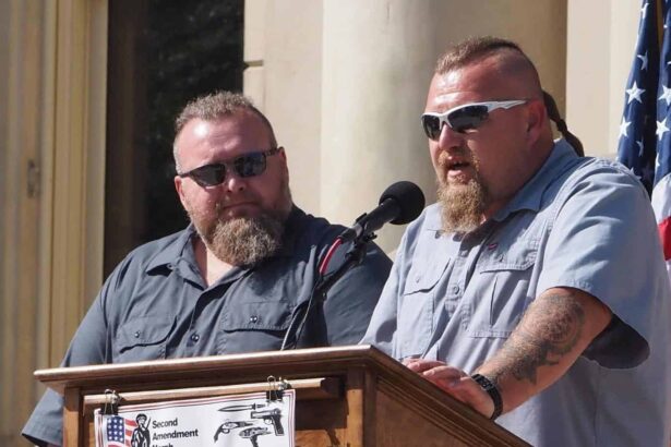 Gun advocates speaking against gun reform in michigan