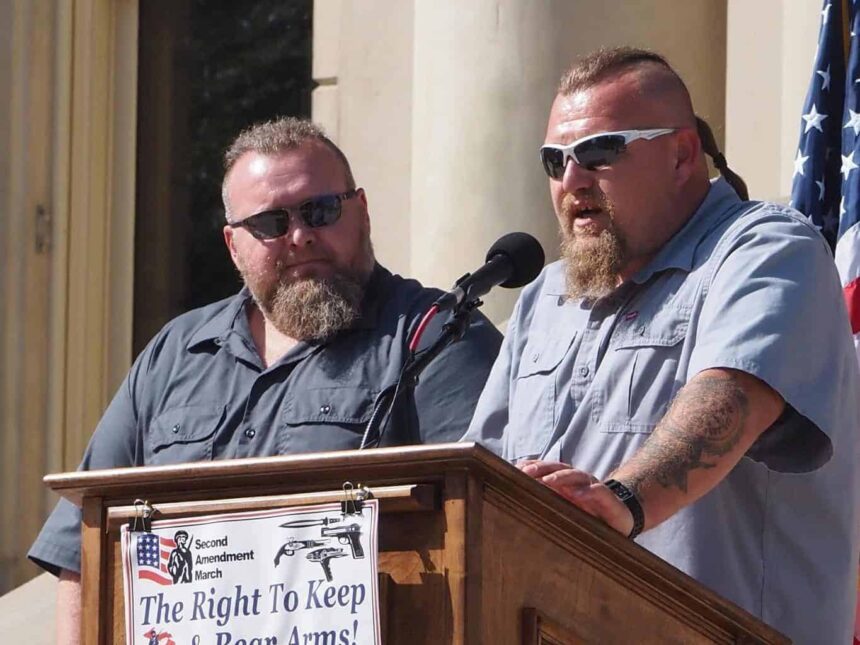 Gun advocates speaking against gun reform in michigan