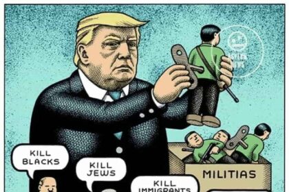 Donald Trump winds up his little soldiers to kill the “others”