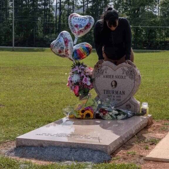 Headstone for amber nicole thurman