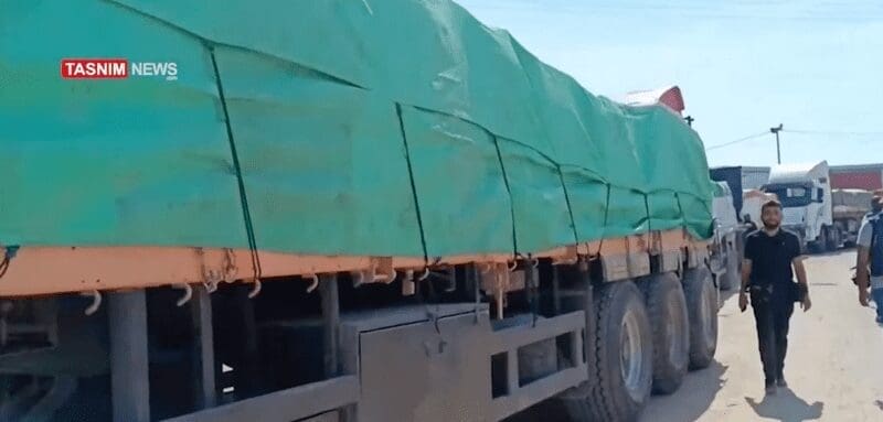 Israel blocked aid into gaza and blinken knew: aid trucks waiting to get into gaza