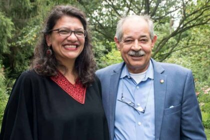 Rashida Tlaib at a fundraiser in 2019.