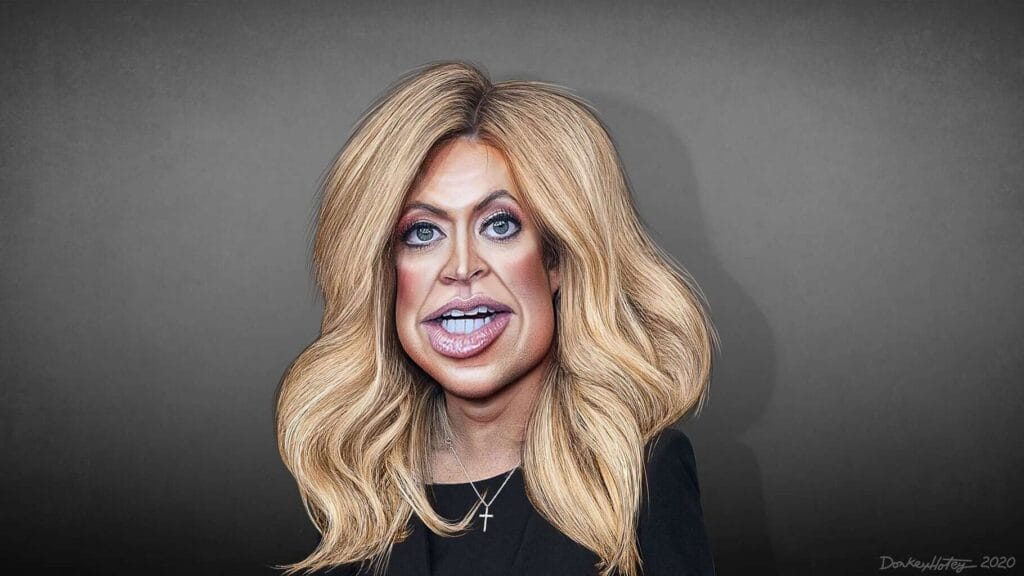 Caricature of kayleigh macenany