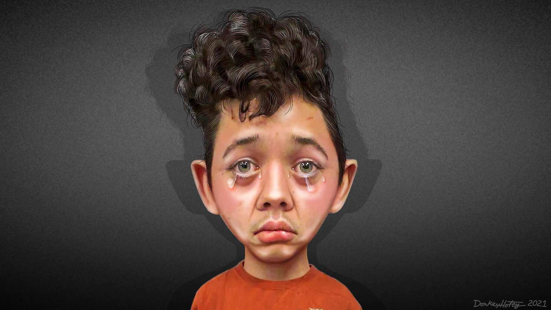 Freedom of speech is dead Kyle Rittenhouse caricature