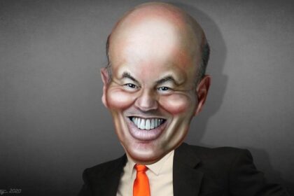 Caricature of Louid DeJoy