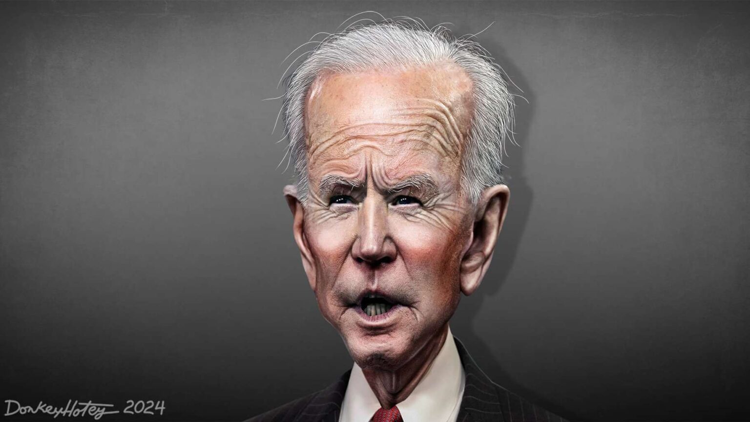 Caricature of Joe Biden
