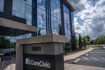 The headquarters for private prison company CoreCivic in Brentwood, Tennessee. (Photo: John Partipilo) The headquarters for private prison company CoreCivic in Brentwood, Tennessee.