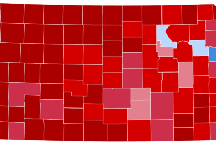 Kansas map of the 2024 Presidential election results