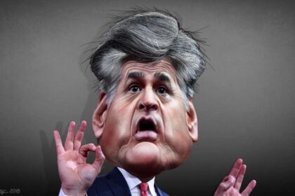 Caricature of Sean Hannity
