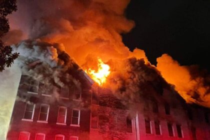 Fire at Knoxville College