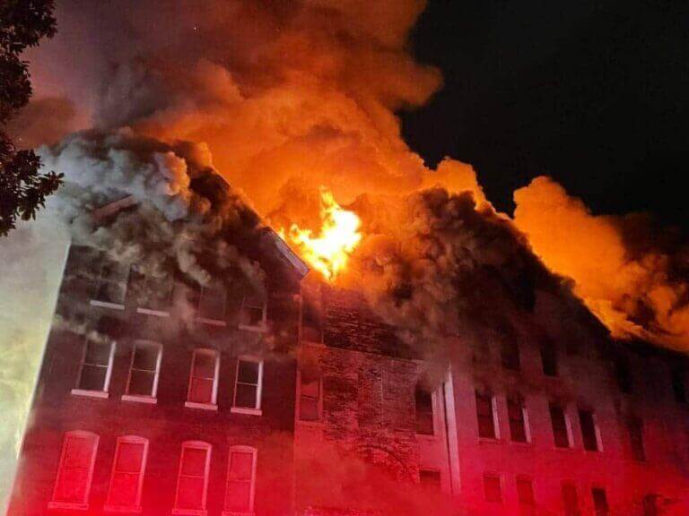 Fire at knoxville college