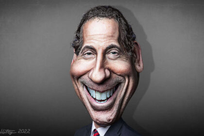 Caricature of Jamie Raskin