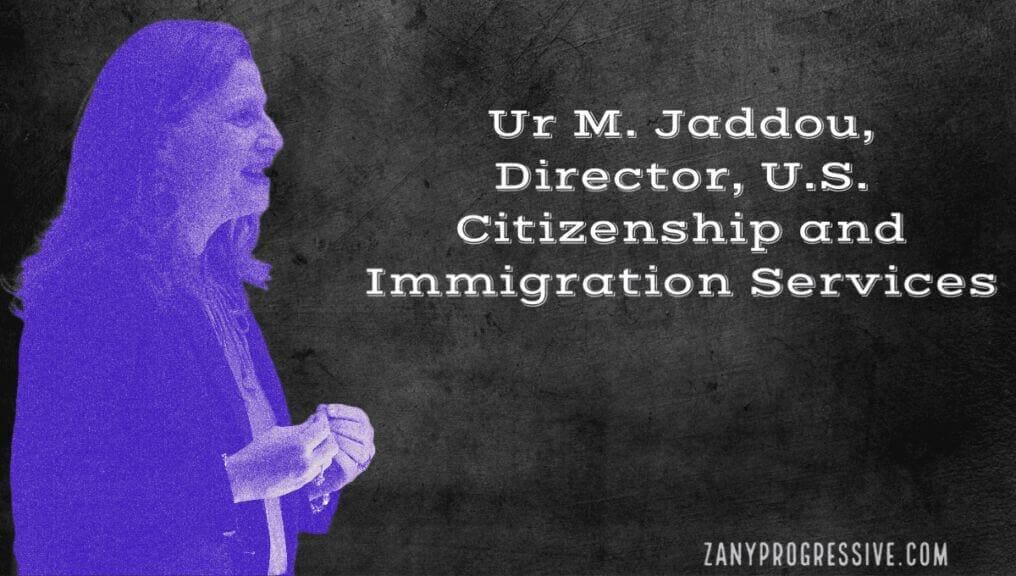 Ur m. Jaddou, director, u. S. Citizenship and immigration services gave remarks during the annual bill of rights day naturalization ceremony at the national archives rotunda on december 15, 2022.