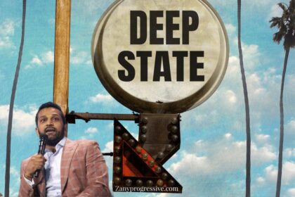 Kash Patel and the Deep State sign