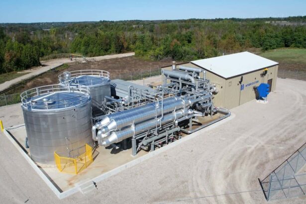 A company called hydrostor pumps water in and out of caverns to store energy generated by renewables.