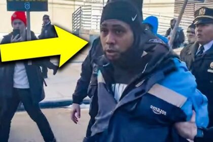 Amazon driver that was pulled from his vehicle and arrested during strike