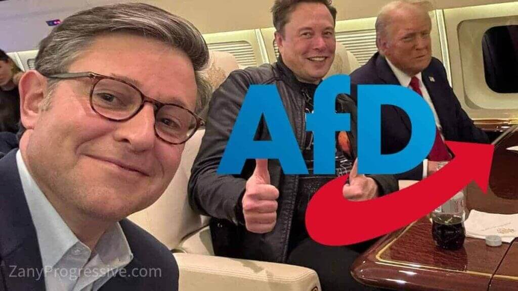 johnson musk trump afd Friedrich merz speaker mike johnson, elon musk, and donald trump